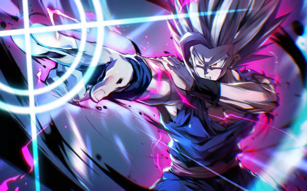 Stunning 4K Ultra HD wallpaper featuring Gohan Beast from Dragon Ball Super: Super Hero, showcasing a dynamic pose with vibrant colors and energy effects.