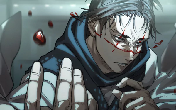 Choso from Jujutsu Kaisen depicted in detailed anime style, with intense expression and 4K Ultra HD quality for PC desktop wallpaper and background.