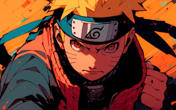 HD Naruto Uzumaki desktop wallpaper featuring a dynamic artistic representation of the anime character with vibrant colors and energetic background.
